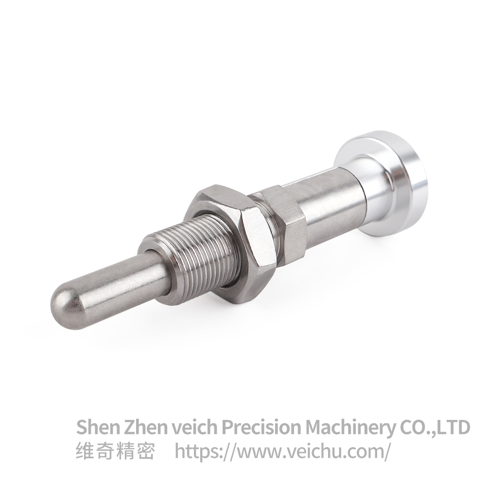 VCN253-YG-Round Head Stainless Steel Long Style Hand-Retractable Plungers
