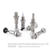 VCN253-YG-Round Head Stainless Steel Long Style Hand-Retractable Plungers