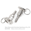 VCN125 Stainless Steel Push-botton Type Ball Lock Pin with Threaded And 3 Beads