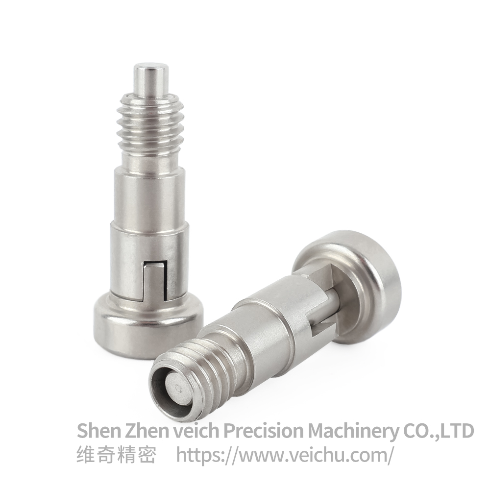 VCN240-CNK Rest Position Type Stainless Steel Round head Hand-Retractable Plungers