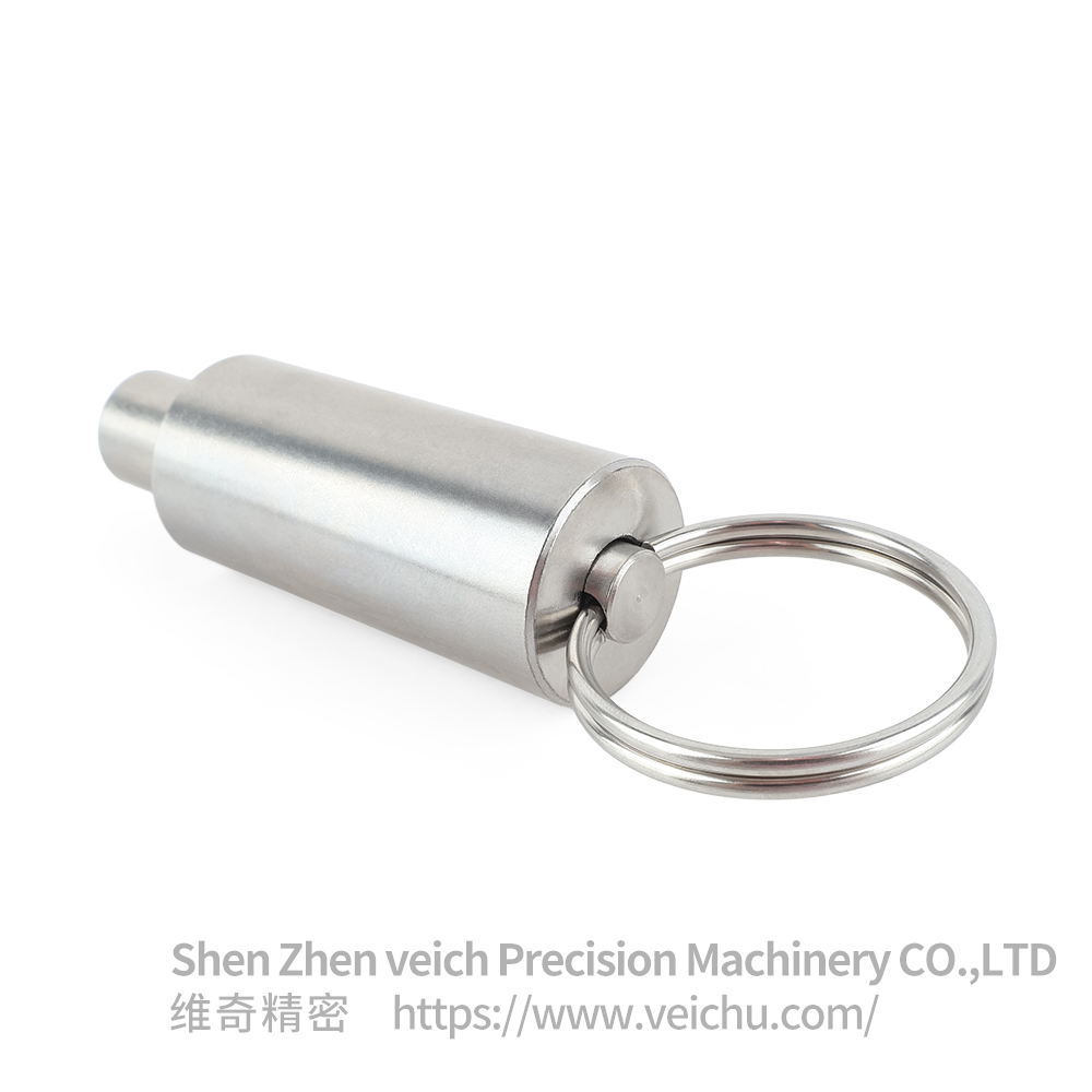 VCN237-LN Stainless Steel Pull Ring Threadless Index Pin Index Plunger 