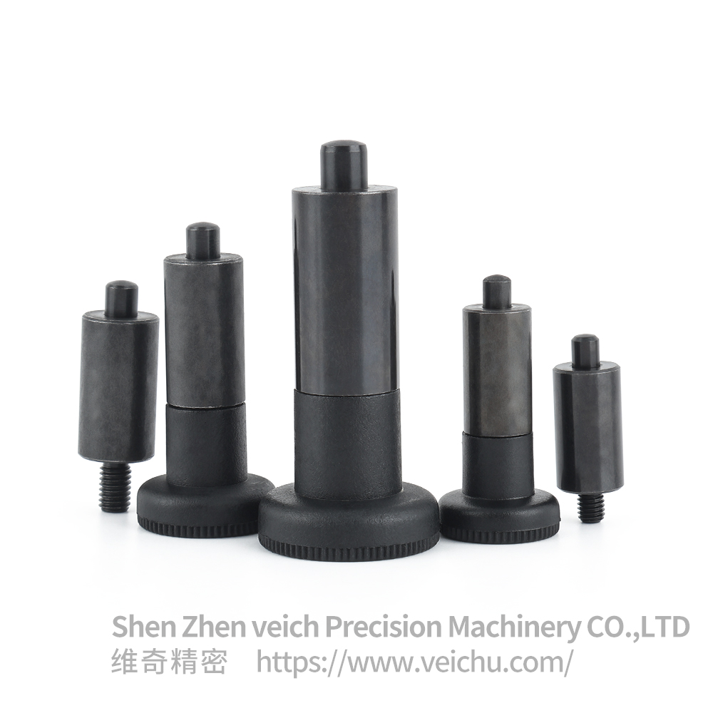 VCN229-B-Black Plastic Knob Carbon Steel Indexing Spring Plunger Mold Auxiliary Components