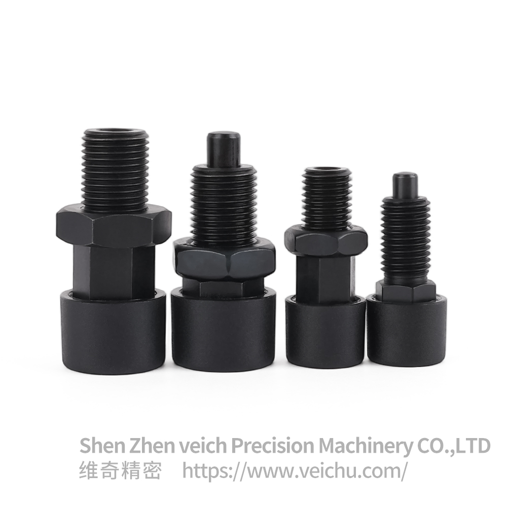 VCN251-CK Carbon Steel Nylon6 Knob Rest Position Type Button Index Plunger with Nut