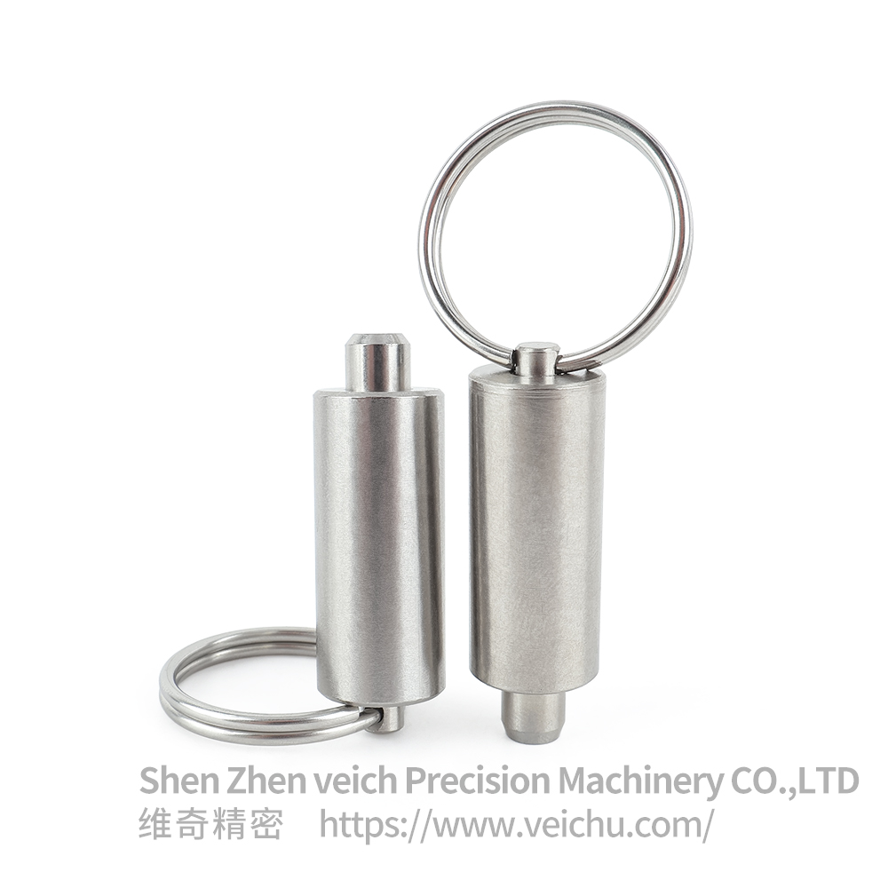 VCN237-LN Stainless Steel Pull Ring Threadless Index Pin Index Plunger 