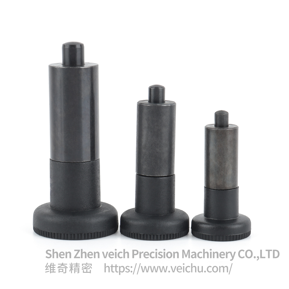 VCN229-B-Black Plastic Knob Carbon Steel Indexing Spring Plunger Mold Auxiliary Components