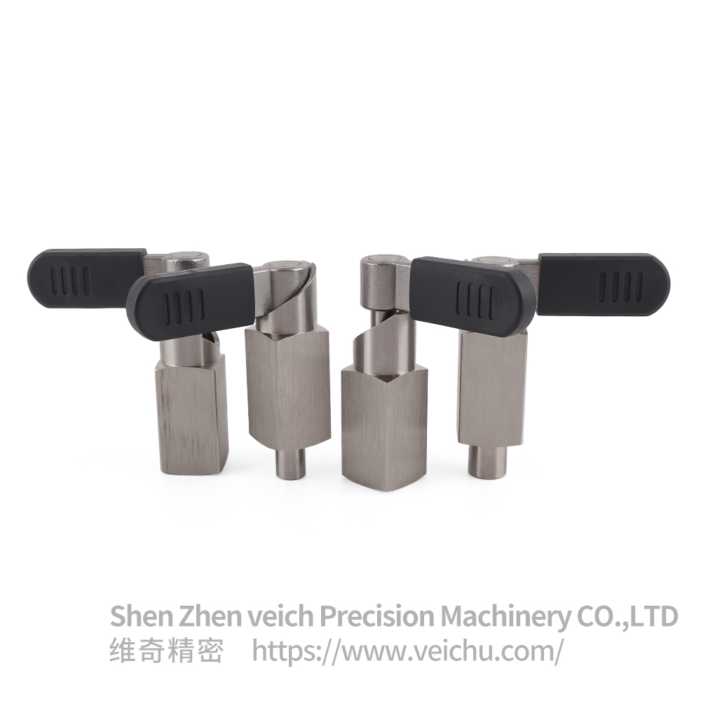 VCN256-BNK Weldable L-Handle Stainless Steel Spring Index Plunger