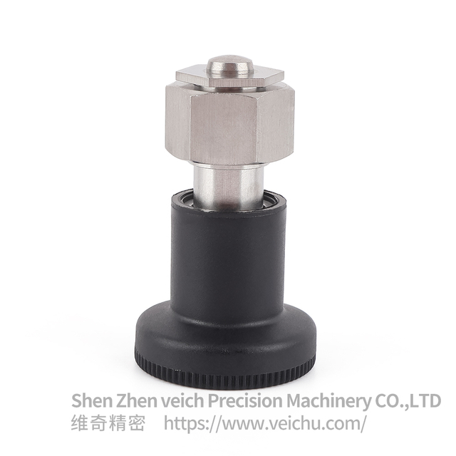 VCN255-CN-Stainless Steel Rest Position Hexagonal Index Plunger with Nylon6 Knob