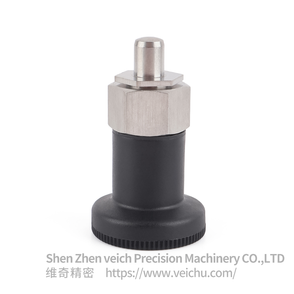 VCN255-BN-Stainless Steel Nylon6 Knob Hexagonal Index Plunger