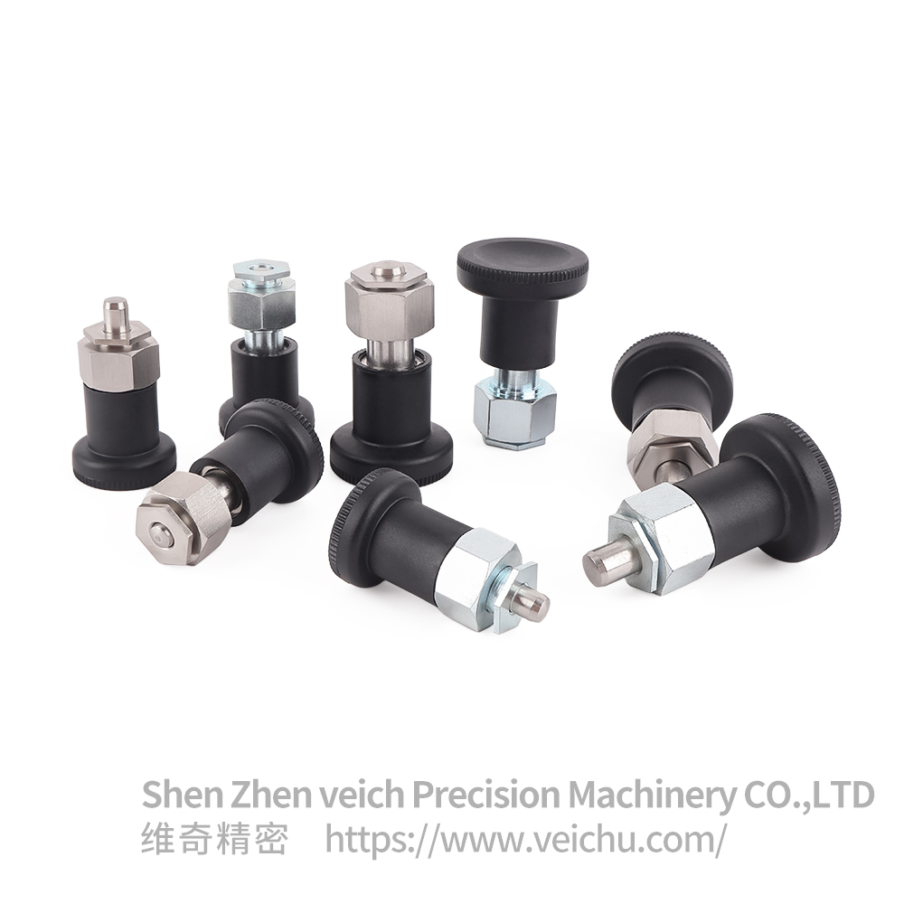 VCN255-BN-Stainless Steel Nylon6 Knob Hexagonal Index Plunger