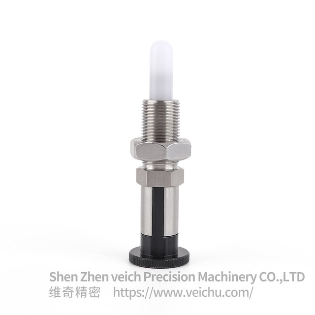 VCN253-HG-Black Head Stainless Steel Rest Position Type Indexing Plungers with Nylon 6 Pin