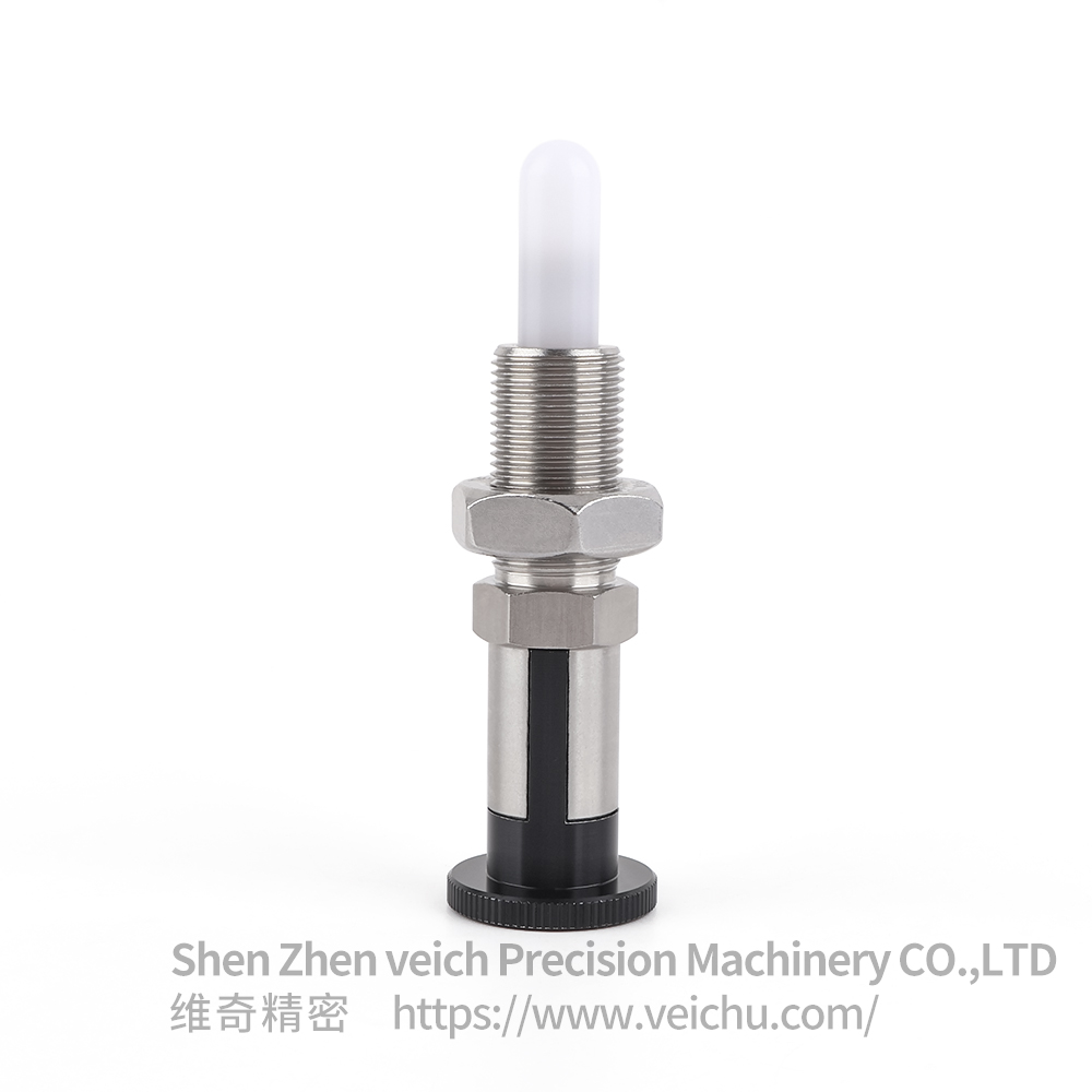 VCN253-HG-Black Head Stainless Steel Rest Position Type Indexing Plungers with Nylon 6 Pin