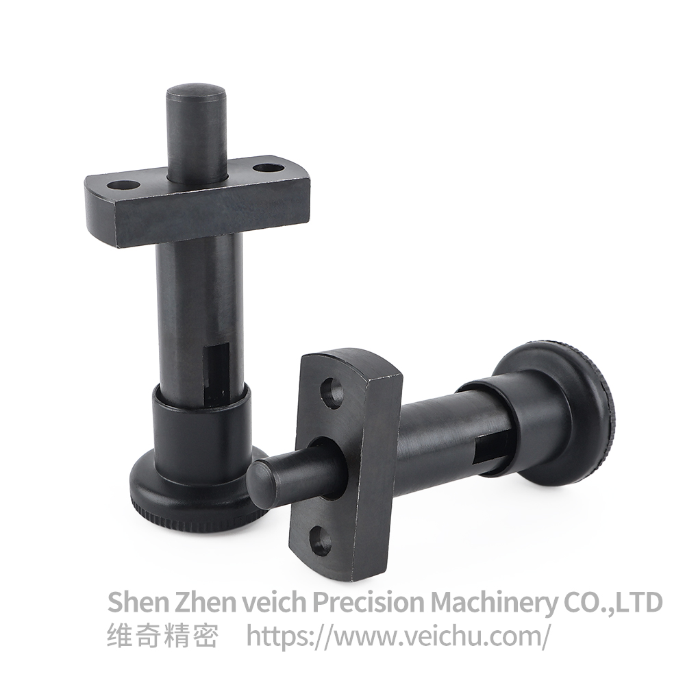 VCN249-C Carbon Steel Rest Position Type Flanged Pull Ring Indexing Plunger