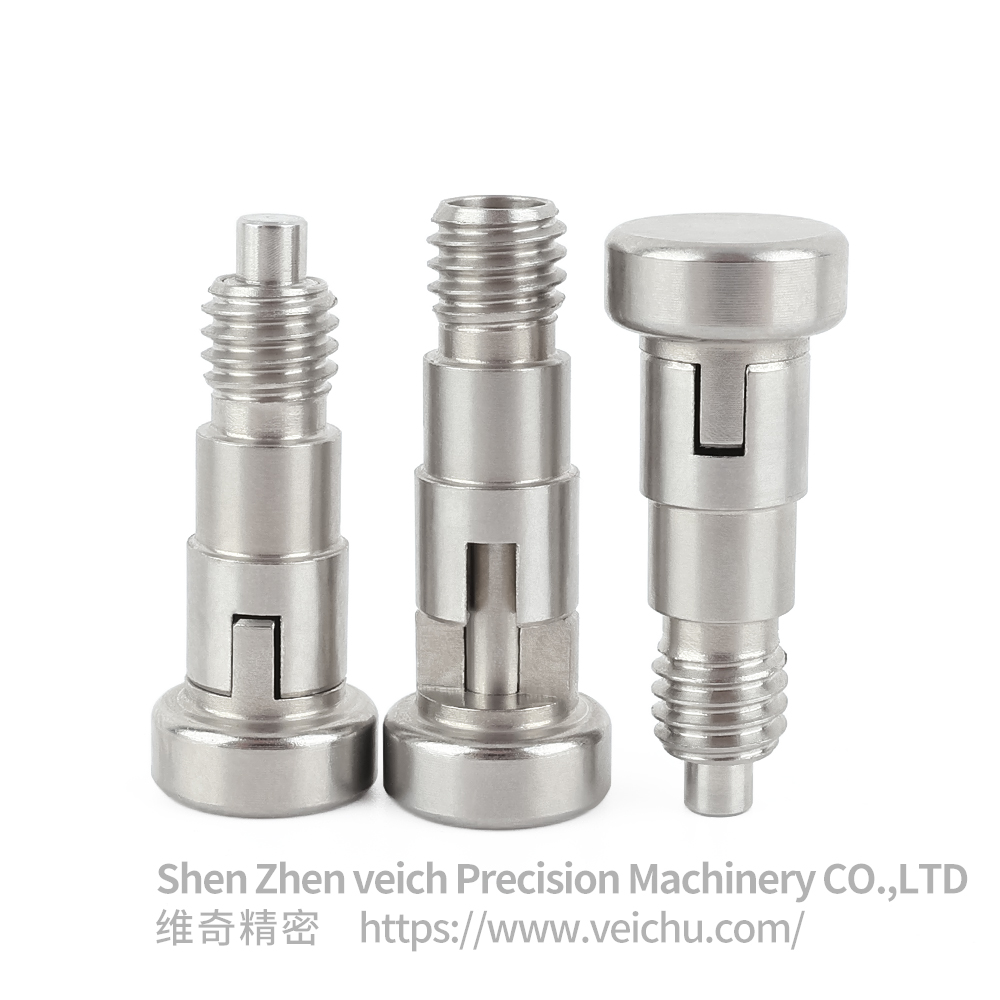 VCN240-CNK Rest Position Type Stainless Steel Round head Hand-Retractable Plungers
